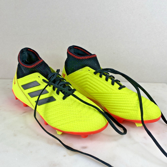 Adidas Predator Soccer Cleats Mens Size 8 Solar Yellow Black & Red PRB698001 - Picture 1 of 8
